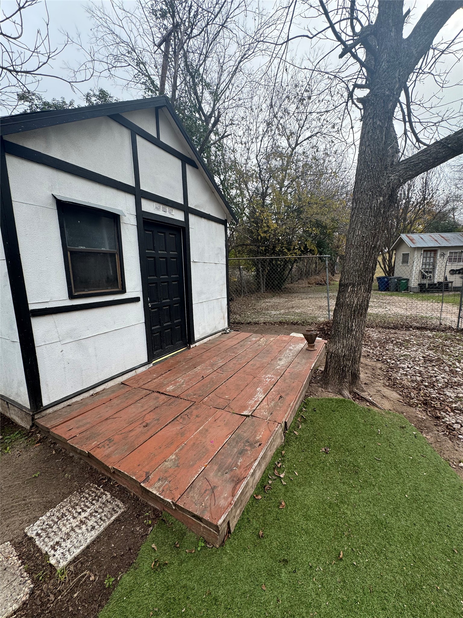 3405 Cherrywood Road Austin, TX 78722 - Photo 16 of 17 a view of a backyard with a large tree