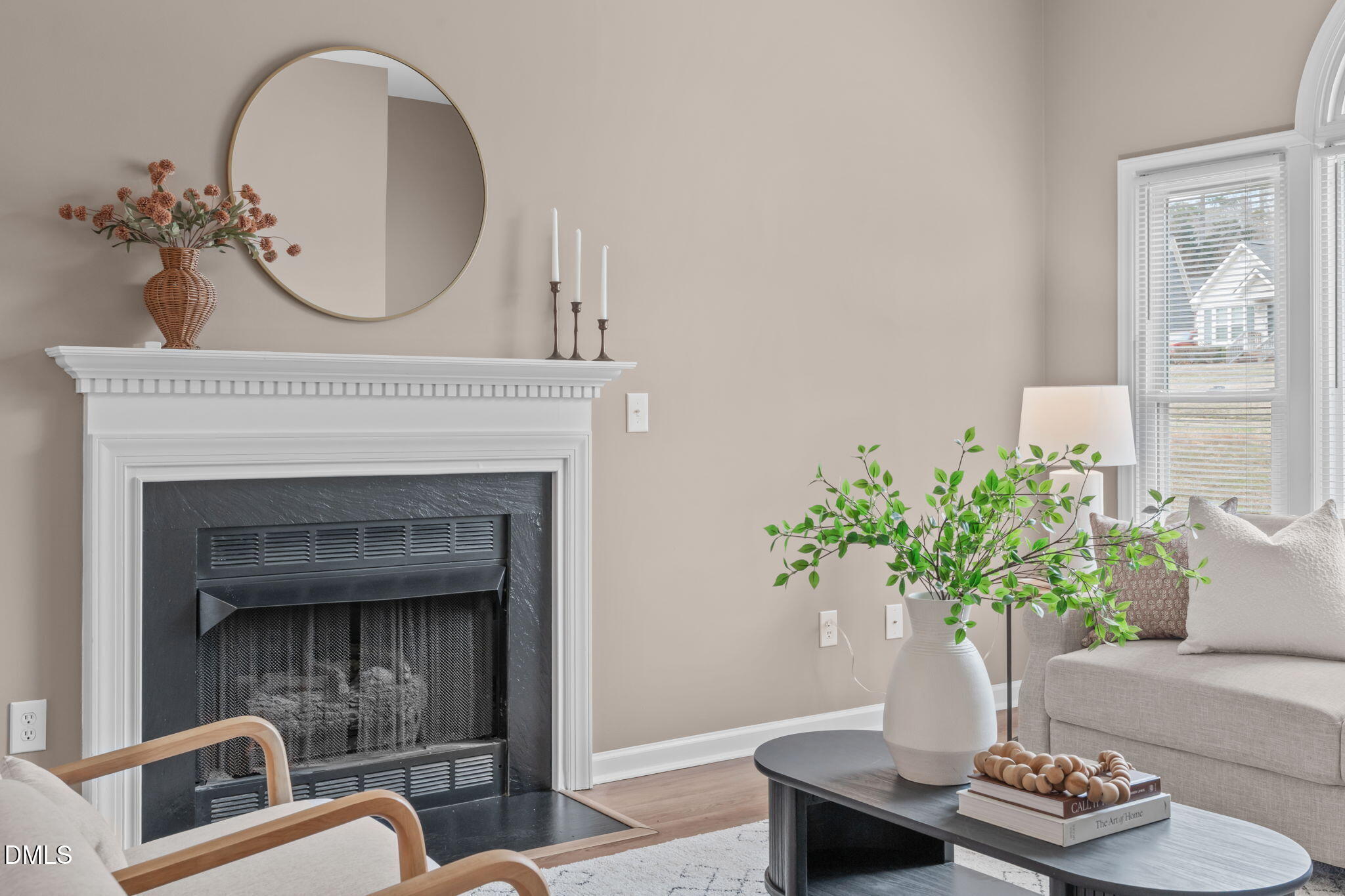 420 Johnson Street Garner, NC 27529 - Photo 11 of 43 a living room with furniture and a fireplace