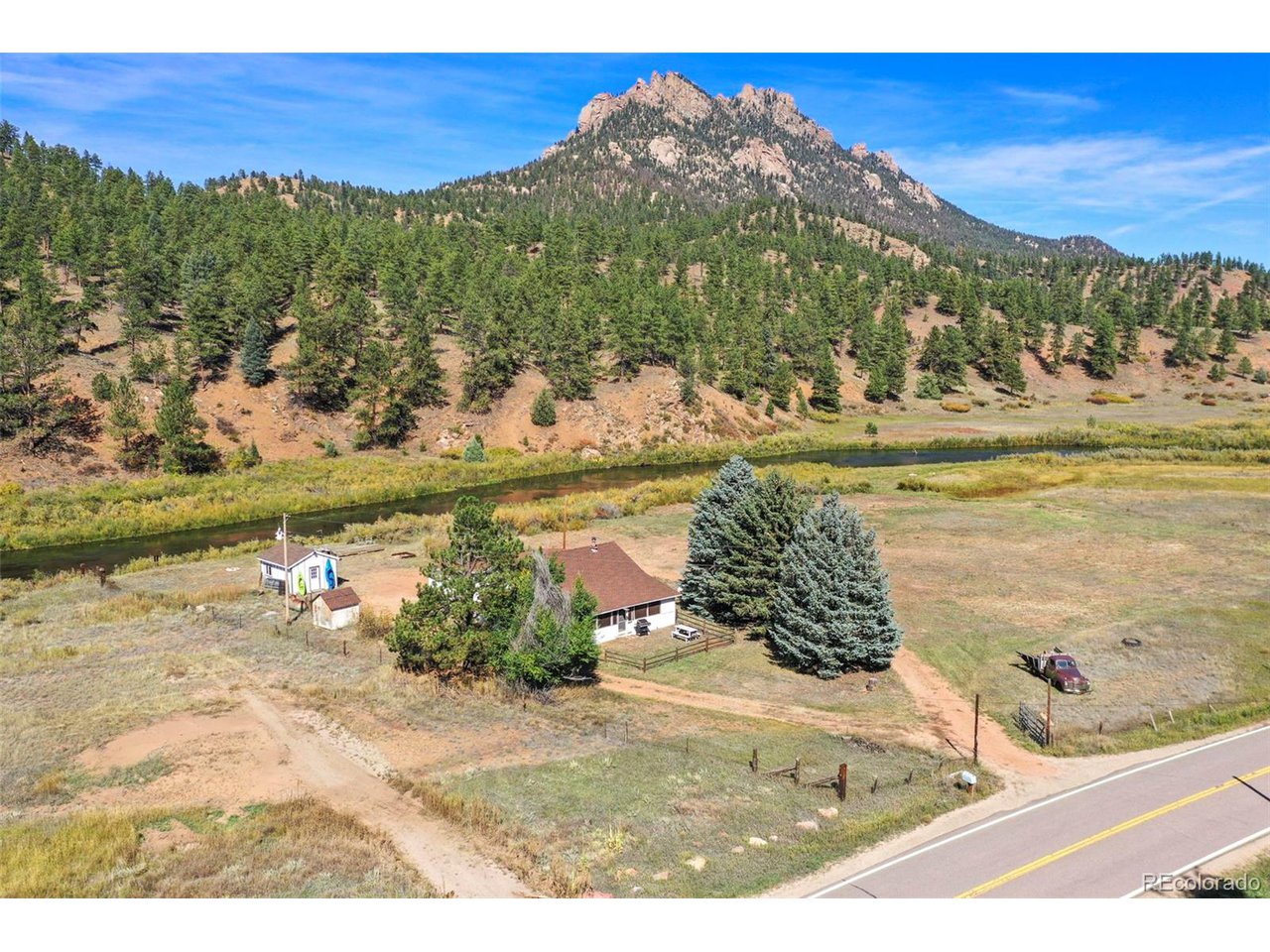 2677 South Platte River Road Sedalia, CO 80135 - Photo 31 of 42 a view of a yard