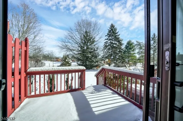 a view of a wooden fence