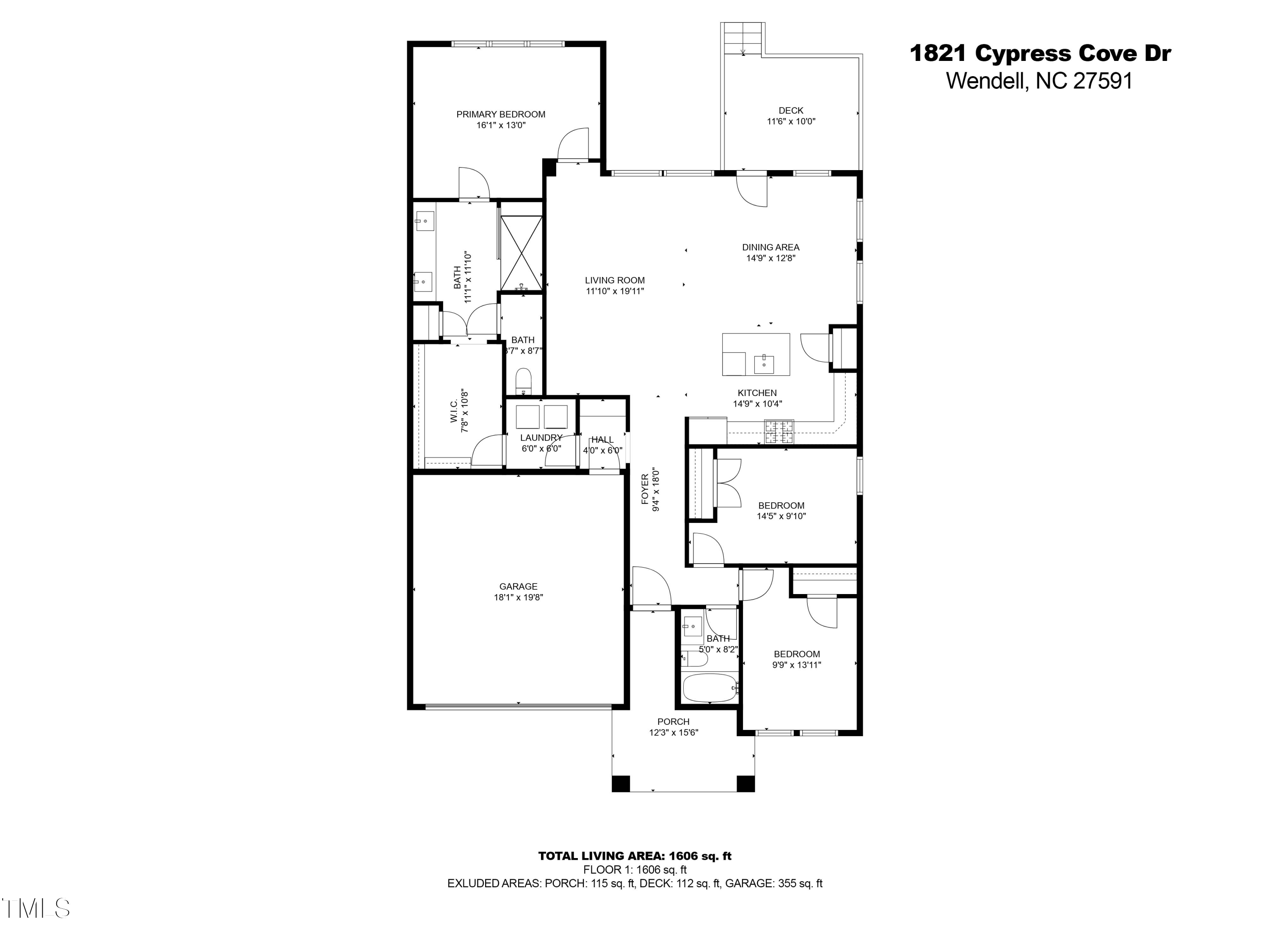 1821 Cypress Cove Drive Wendell, NC 27591 - Photo 31 of 31 a picture of a bench in front of a door