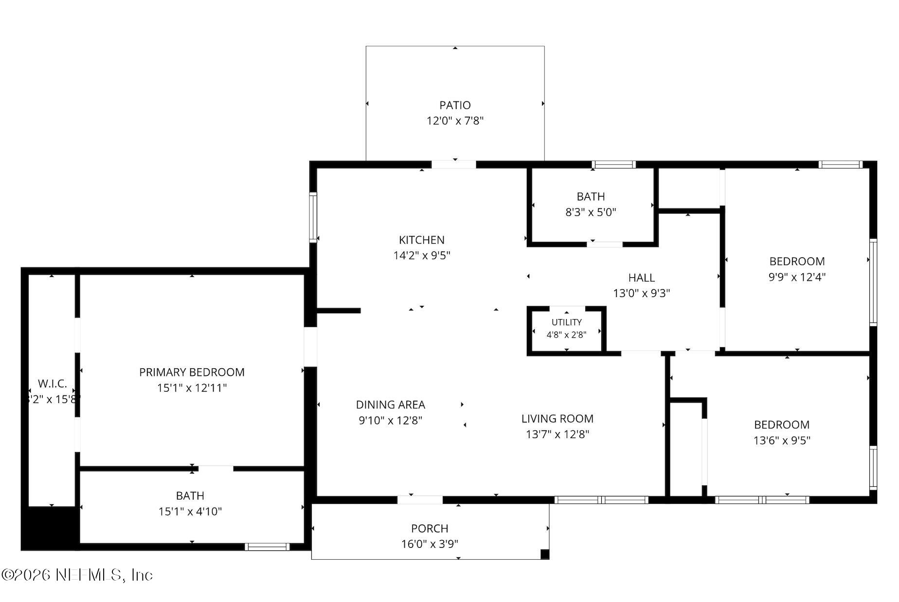 957 Granville Road Jacksonville, FL 32205 - Photo 28 of 28 Floor plan granville