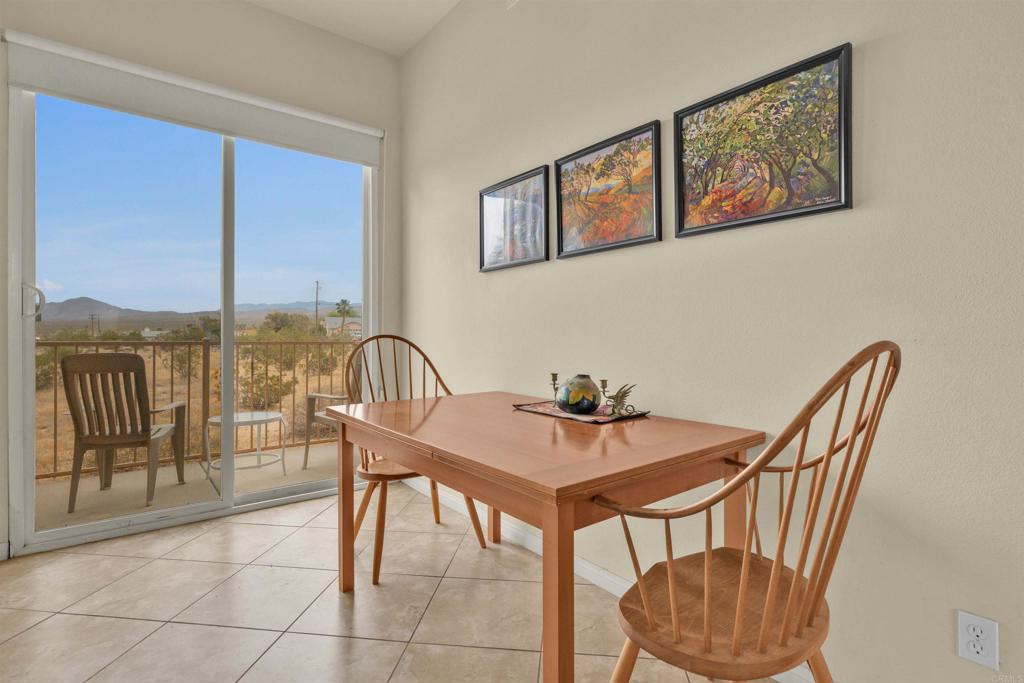 3431 Santa Saba Road Borrego Springs, CA 92004 - Photo 12 of 23 a view of a dining room with furniture window and outside view