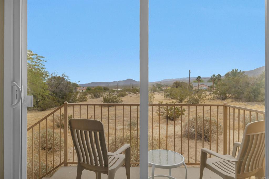 3431 Santa Saba Road Borrego Springs, CA 92004 - Photo 16 of 23 a view of a chair and table in the balcony