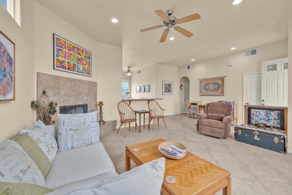 3431 Santa Saba Road Borrego Springs, CA 92004 - Photo 6 of 23 a living room with furniture and a fireplace