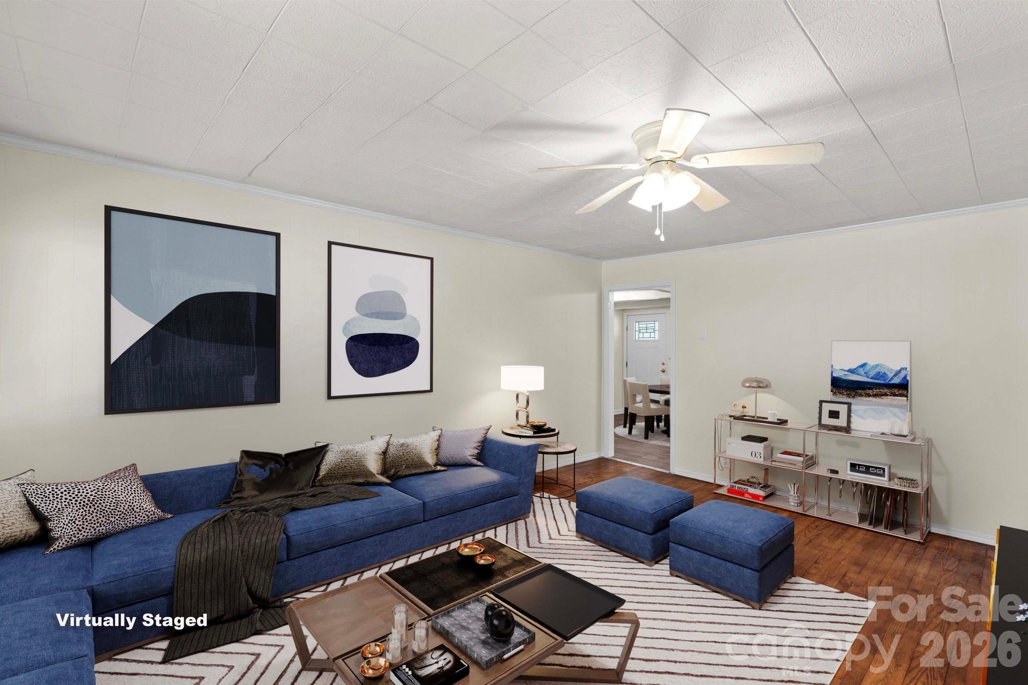835 Maple Avenue Salisbury, NC 28144 - Photo 9 of 48 a living room with furniture and a wooden floor