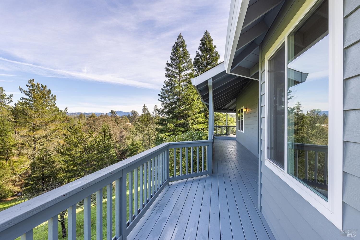 324 Burgundy Road Healdsburg, CA 95448 - Photo 11 of 52 Front decking leading to front door- Look at those views!!