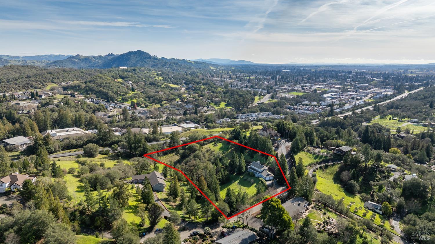 324 Burgundy Road Healdsburg, CA 95448 - Photo 3 of 52 Redline is rough idea of property lines