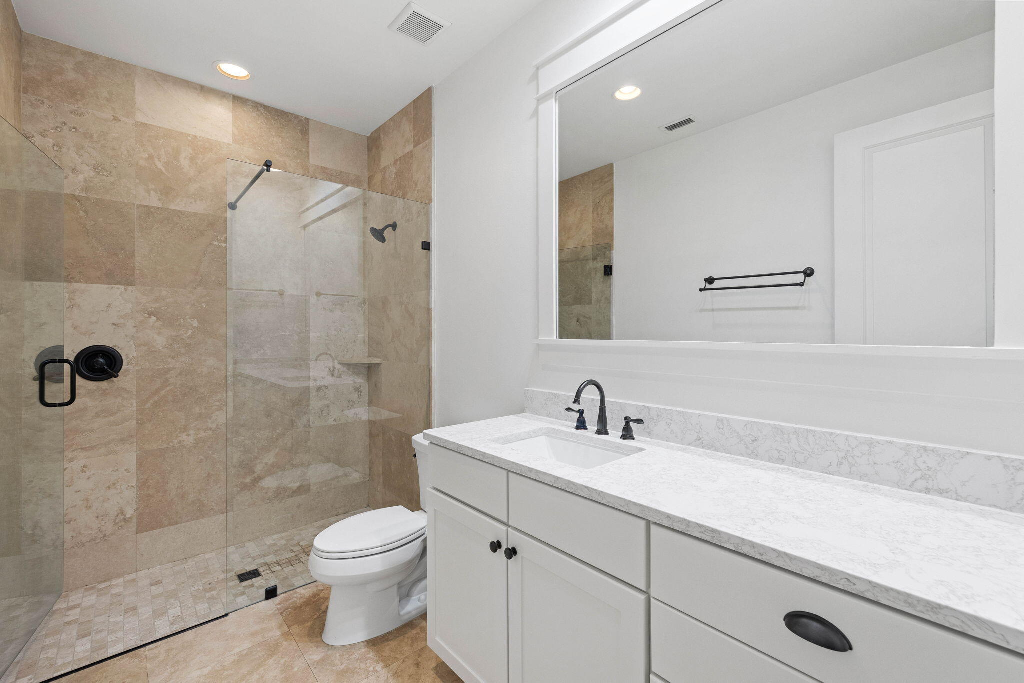 821 Breakers Street Inlet Beach, FL 32461 - Photo 47 of 69 a bathroom with a sink a toilet and shower