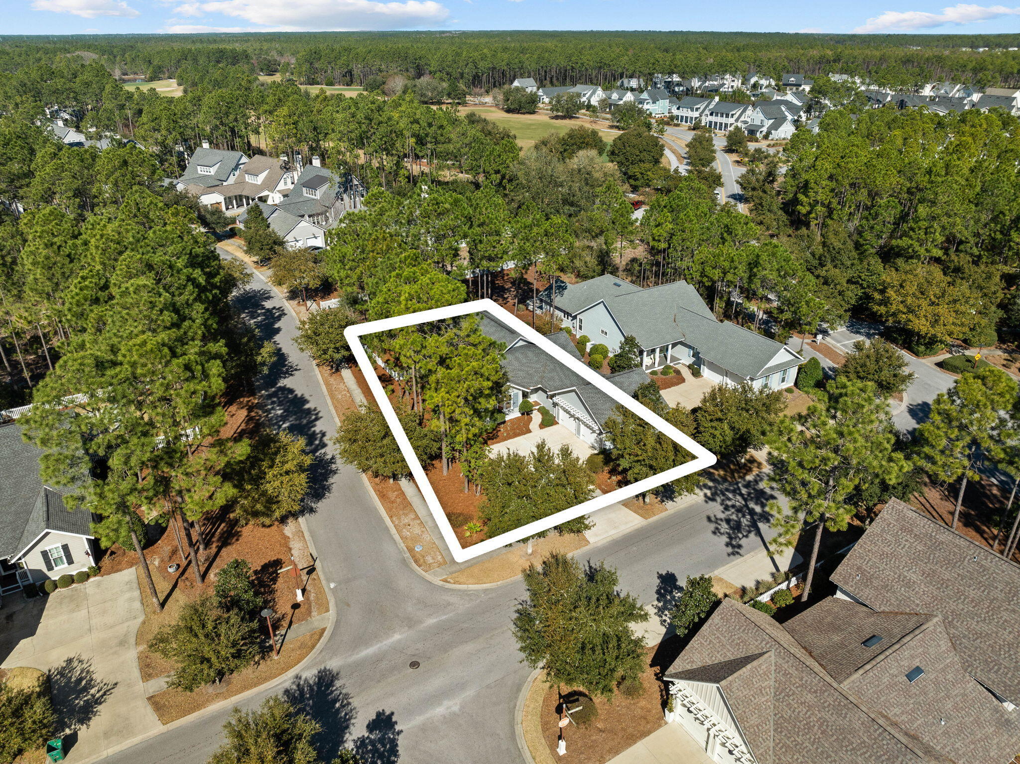 821 Breakers Street Inlet Beach, FL 32461 - Photo 7 of 69 an aerial view of a residential houses with outdoor space and street view