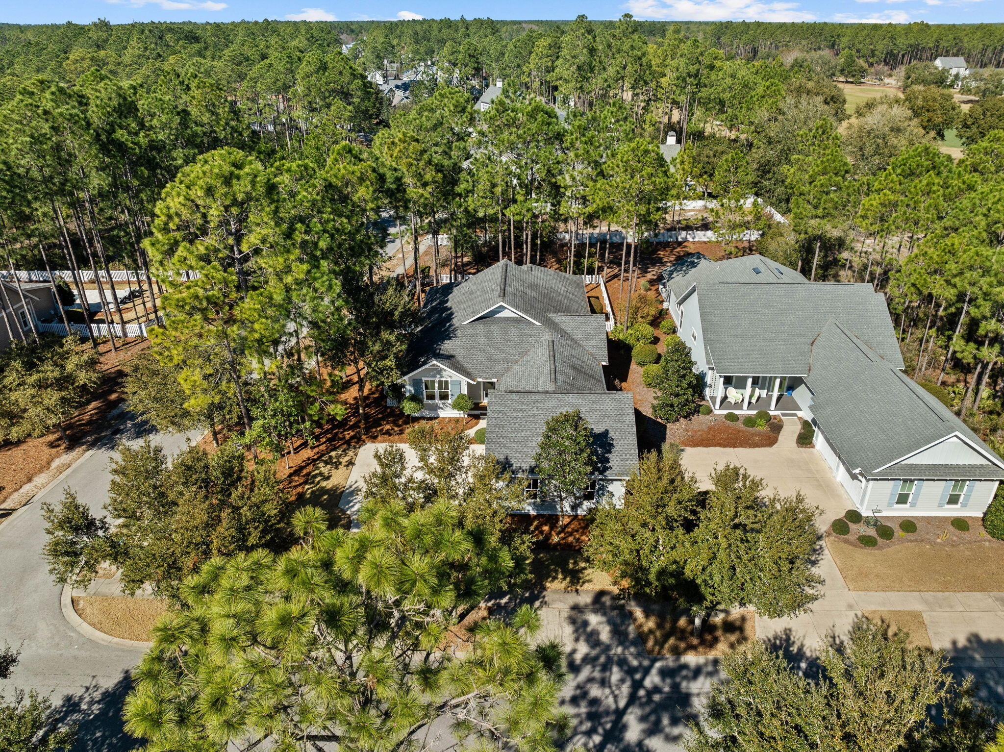 821 Breakers Street Inlet Beach, FL 32461 - Photo 10 of 69 an aerial view of a house with a yard and lake view