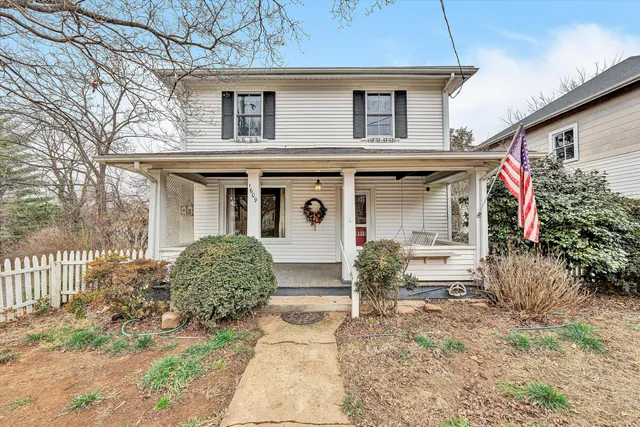 front view of a house with a porch