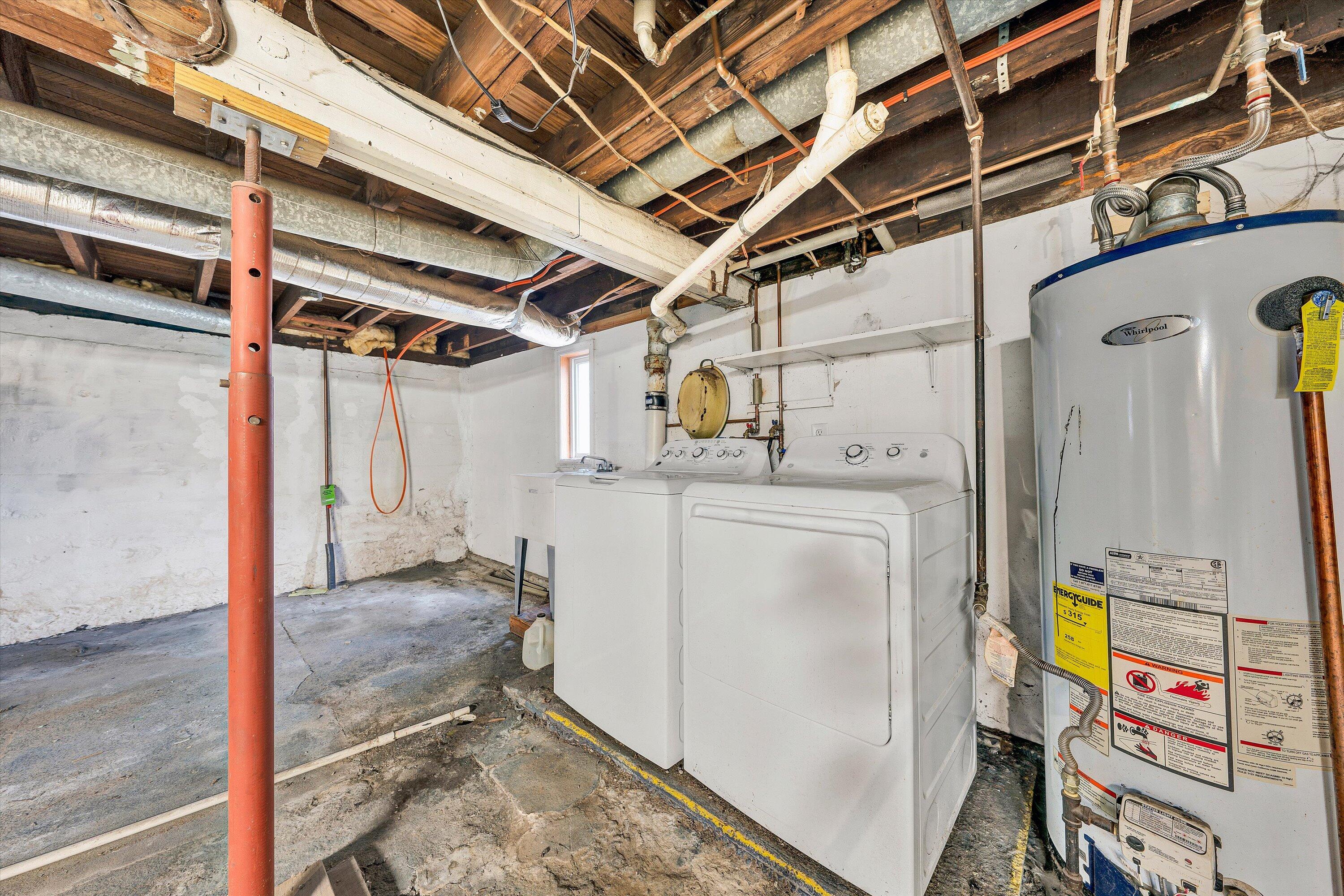 1609 6th Street Southwest Roanoke, VA 24016 - Photo 28 of 43 a utility room with dryer and washer