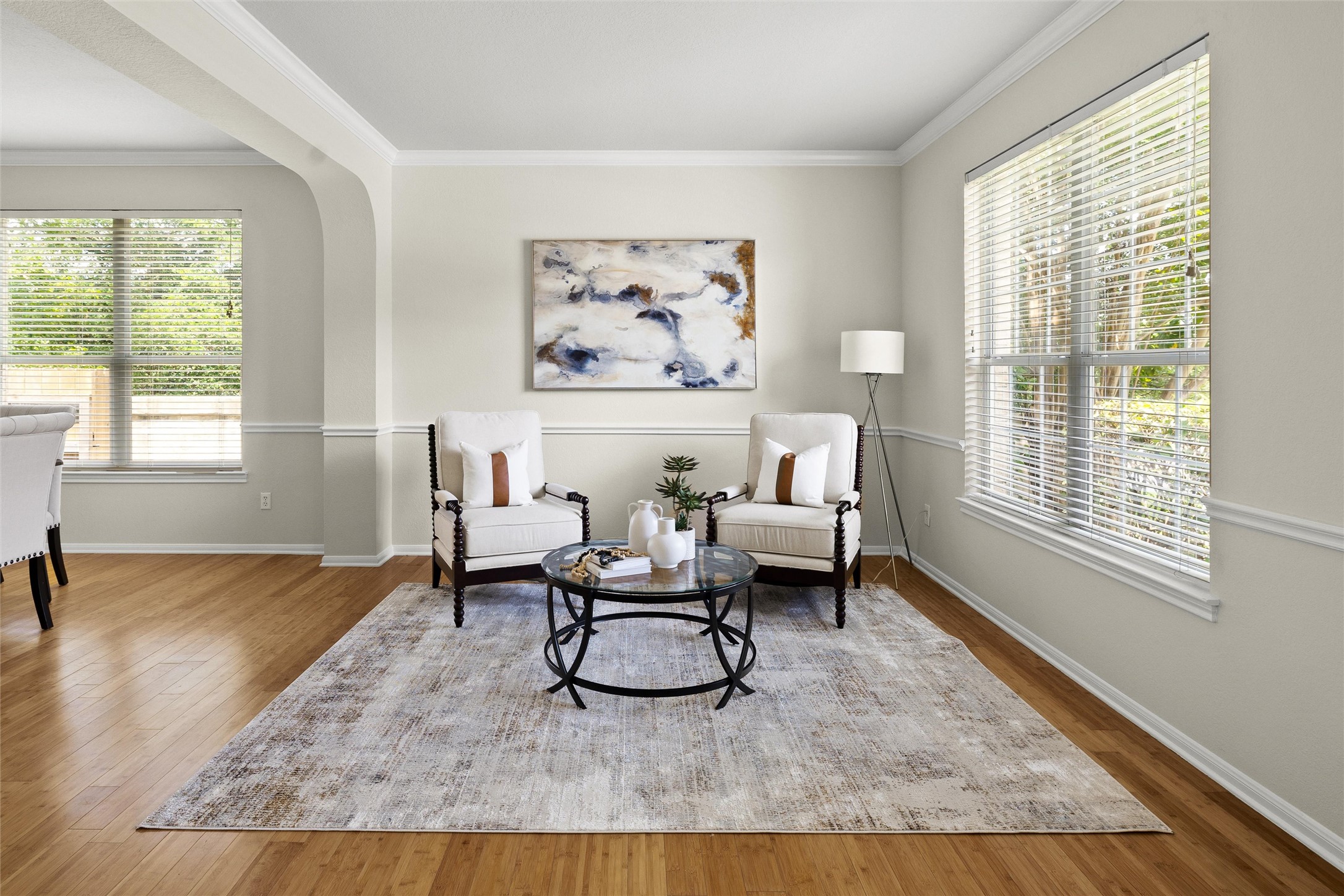 3416 Oxsheer Drive Austin, TX 78732 - Photo 7 of 39 Beautiful bamboo flooring in this front sitting room