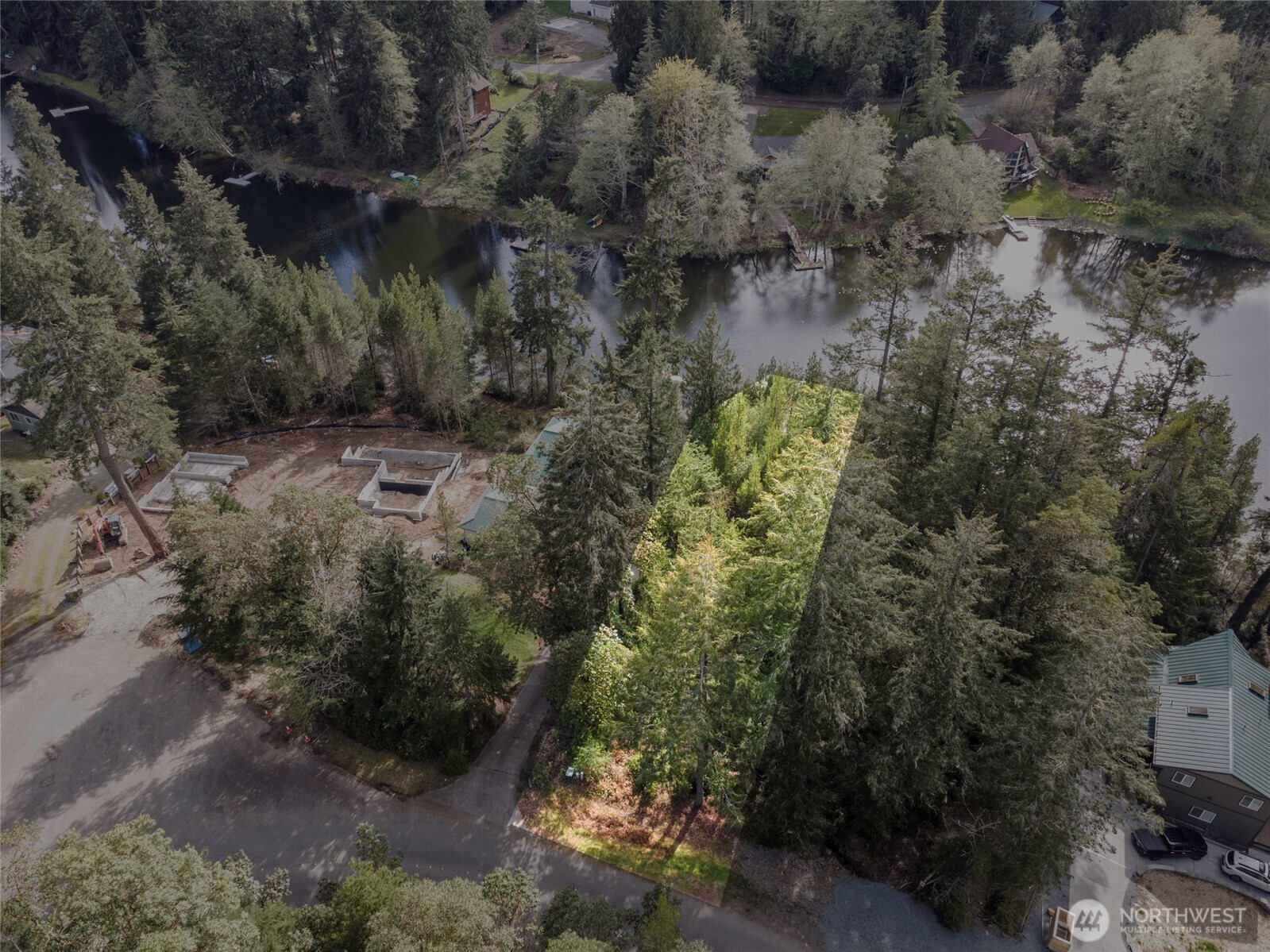 11018 Matthews Way Anderson Island, WA 98303 - Photo 3 of 19 a view of a forest with a yard