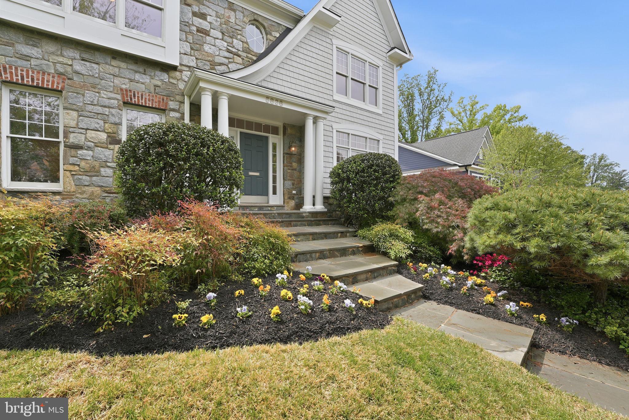 5836 Conway Road Bethesda, MD 20817 - Photo 3 of 55 Stately stone portico