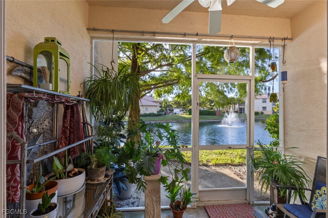 15430 Bellamar Circle, Unit 3014 Fort Myers, FL 33908 - Photo 16 of 20 a view of entryway with garden