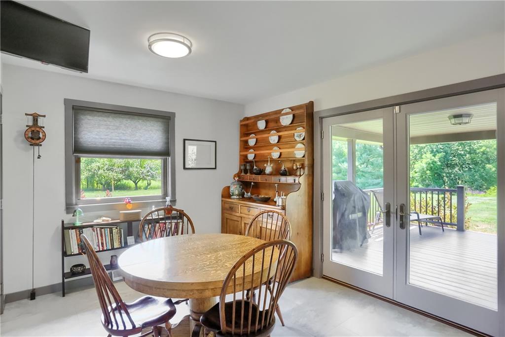 595 Trusel Road Portersville, PA 16051 - Photo 22 of 48 a view of a dining room with furniture window and outside view