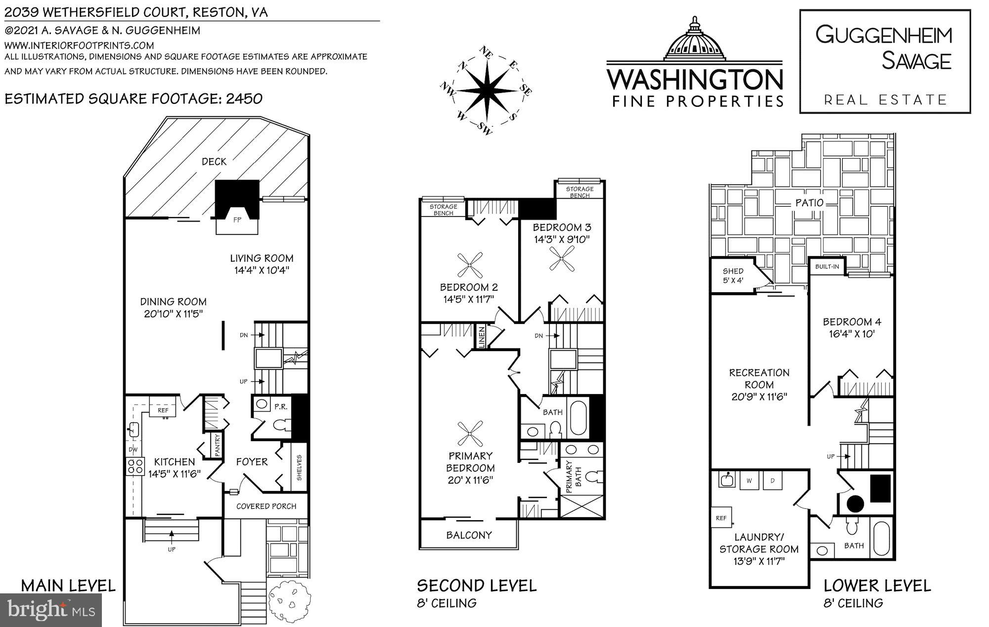 2039 Wethersfield Court Reston, VA 20191 - Photo 17 of 17 Floor Plan