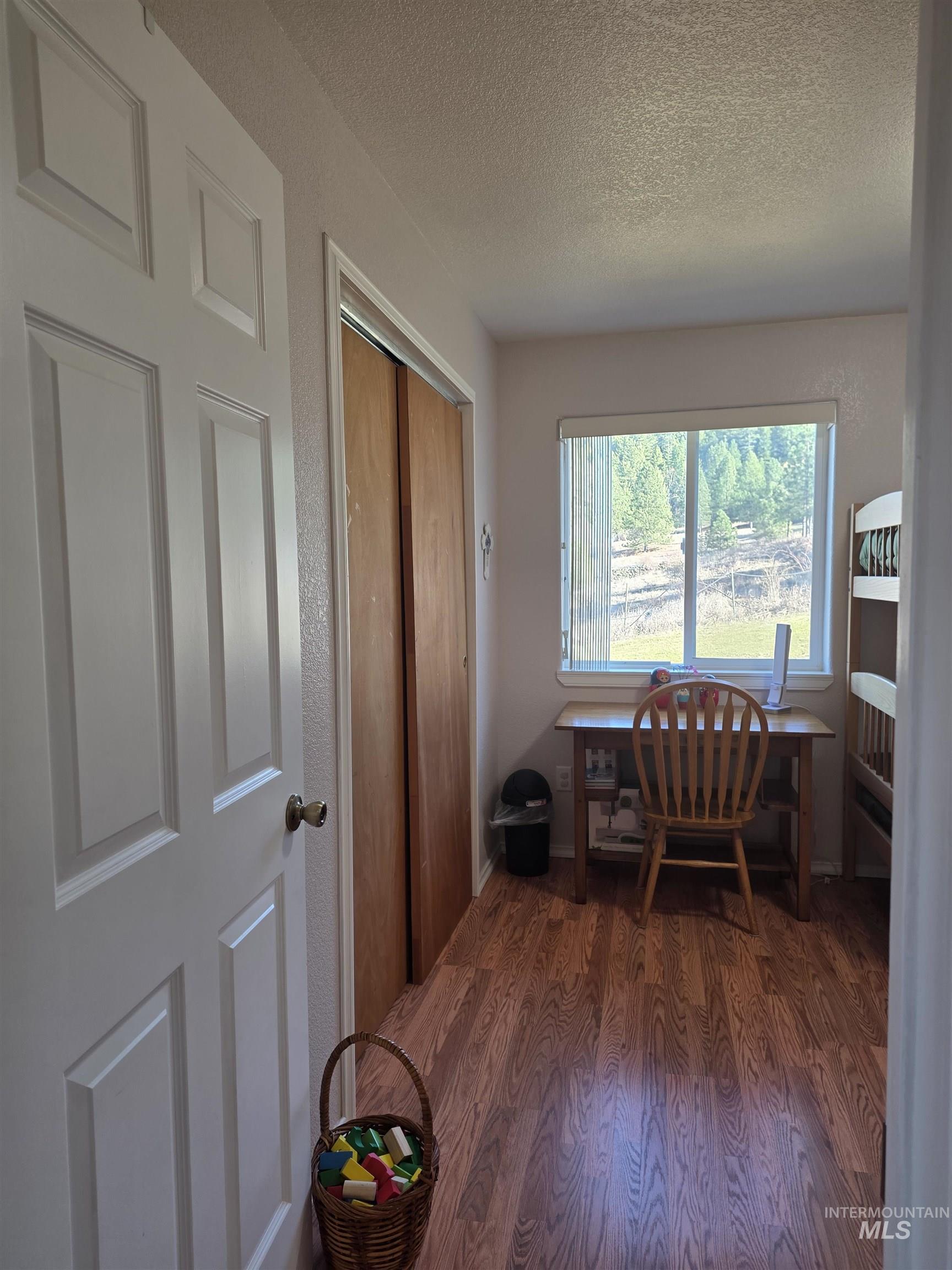 5288 Lakeview Road Orofino, ID 83544 - Photo 29 of 36 Office featuring a textured ceiling and dark wood finished floors