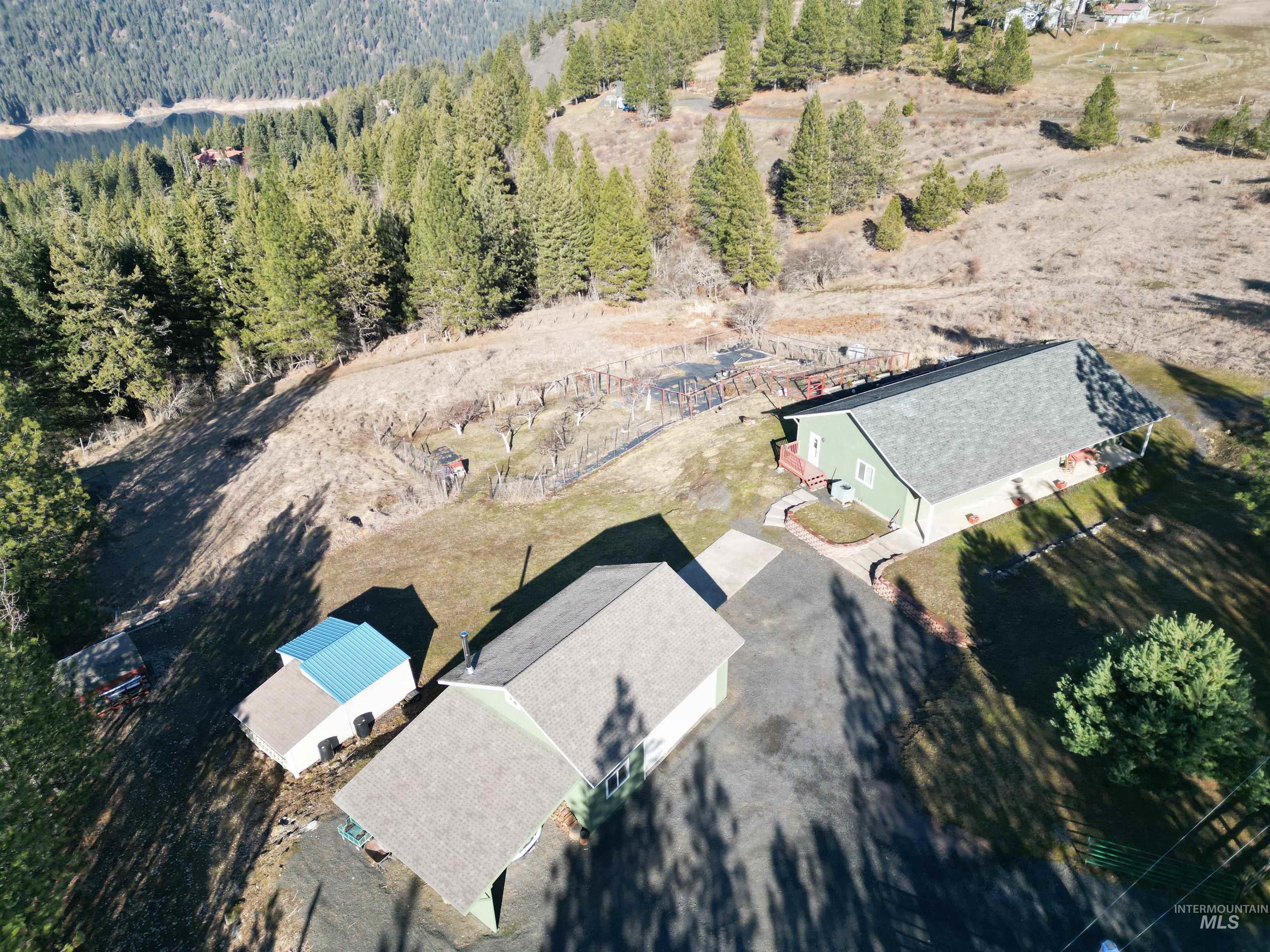 5288 Lakeview Road Orofino, ID 83544 - Photo 5 of 36 Aerial view of property's location featuring a heavily wooded area