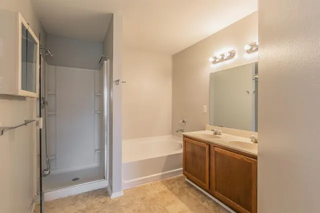 a room with a washer and dryer