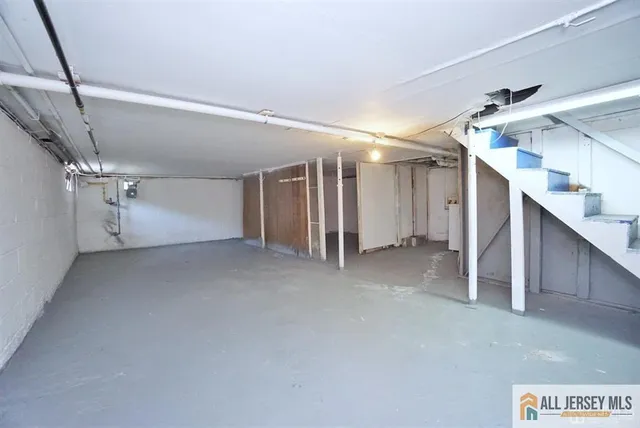 a view of hallway with stairs