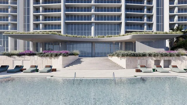 a view of a building with a street