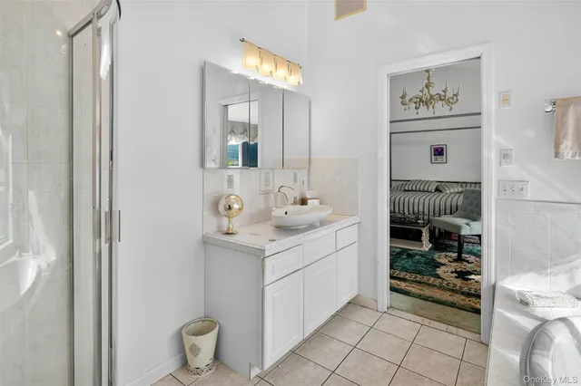 a picture of a person on a wall