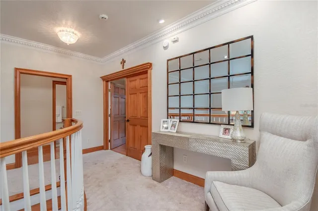 a view of a room with porch and a yard