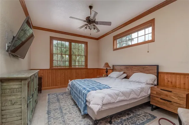 a view of backyard with green space