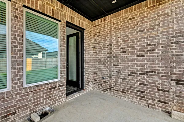 a view of front door of house