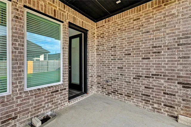 a view of front door of house
