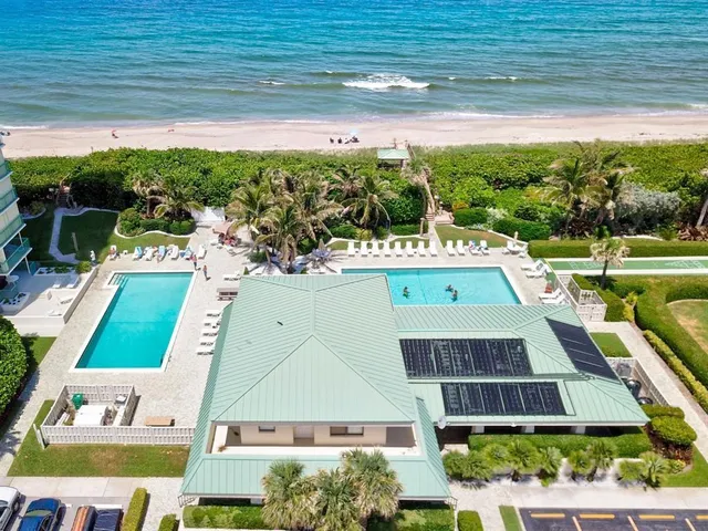 a view of a city with an ocean view