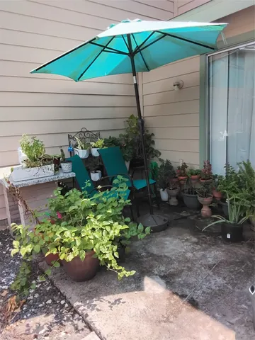 a backyard of a house