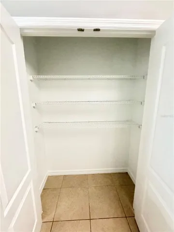 a view of a closet