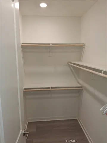 a close view of closet