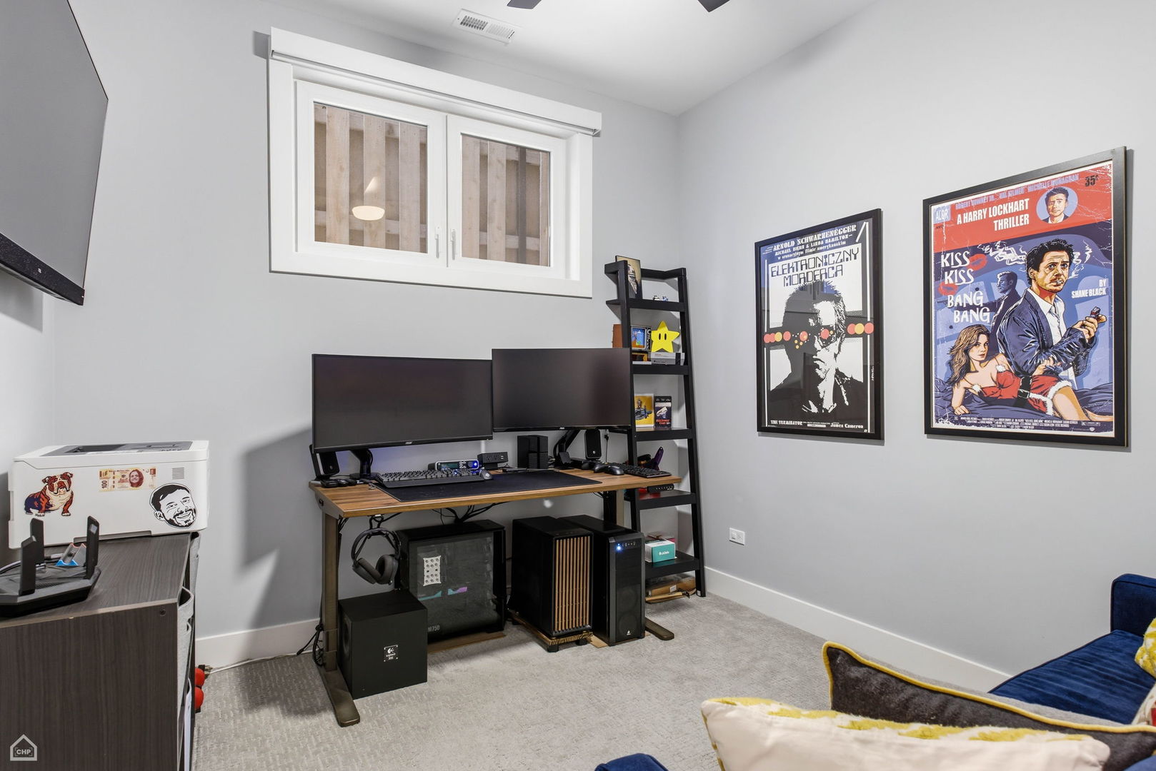 Undisclosed Address Chicago, IL 60625 - Photo 19 of 25 a view of a workspace with furniture and a window