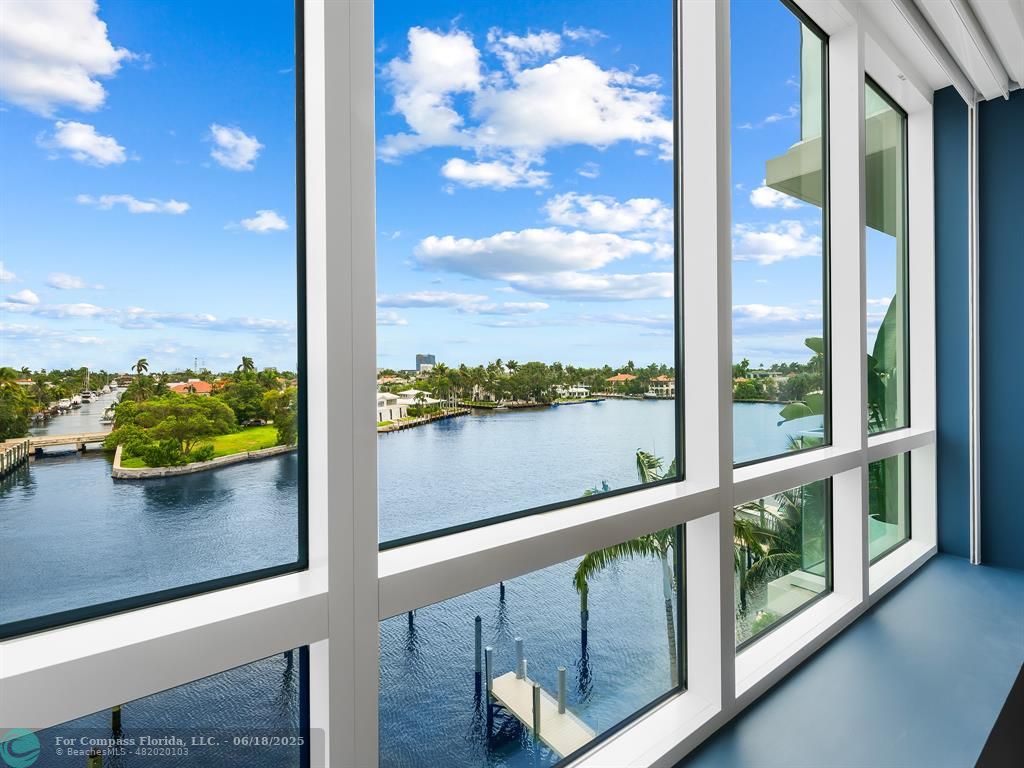 353 Sunset Drive, Unit 401 Fort Lauderdale, FL 33301 - Photo 24 of 43 a view of a lake from a window