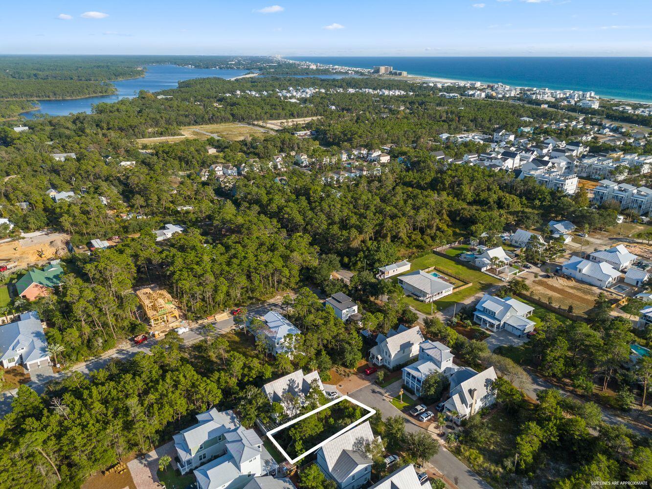 51 East Willow Mist Rd Inlet Beach Inlet Beach, FL 32461 - Photo 3 of 18 an aerial view of residential houses with outdoor space