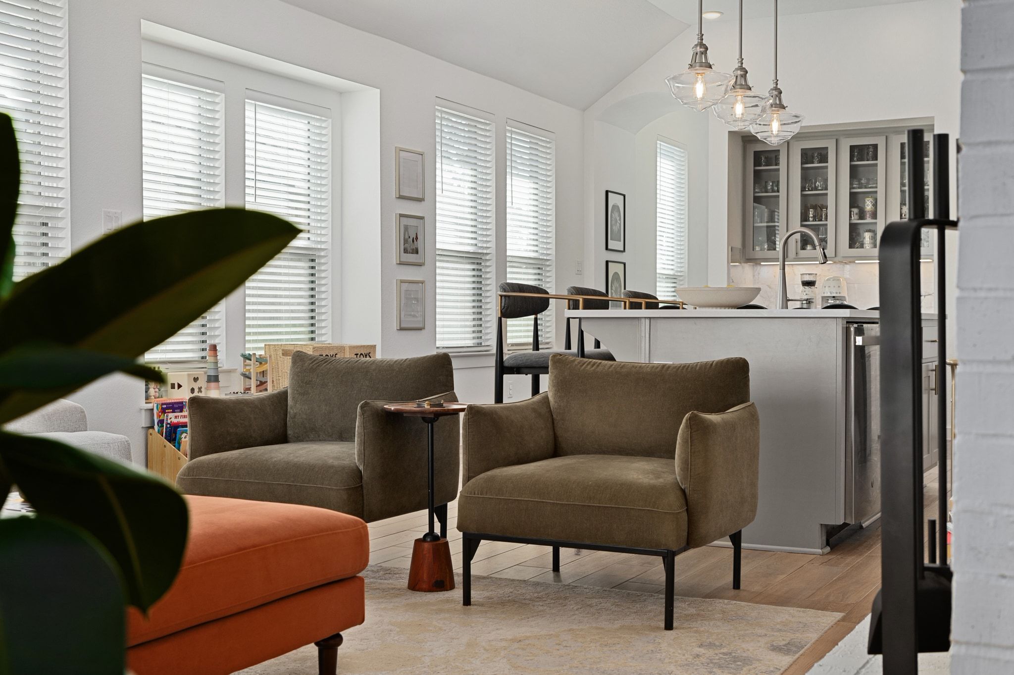 1201 Highcrest Georgetown, TX 78628 - Photo 3 of 40 Natural light pours into the home through the full wall of windows.