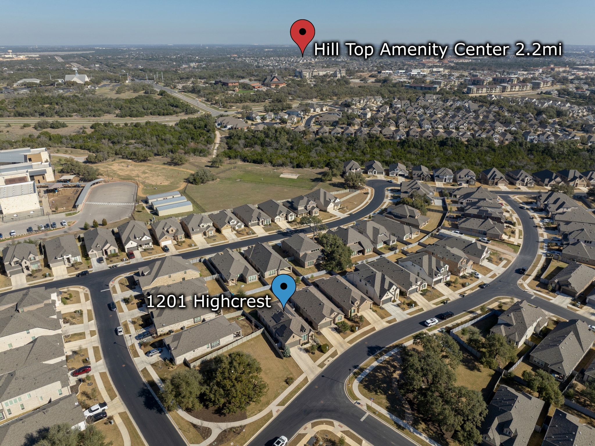 1201 Highcrest Georgetown, TX 78628 - Photo 33 of 40 Hill Top Amenity Center is within short reach.