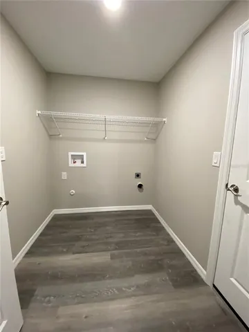 a view of a room with an empty space