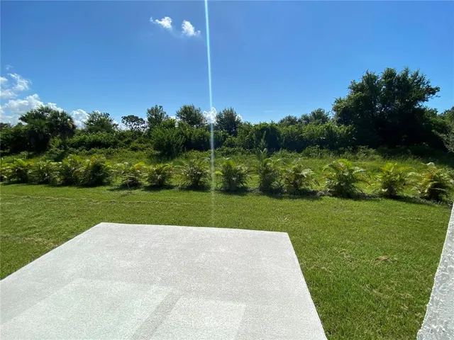 a view of a grassy field