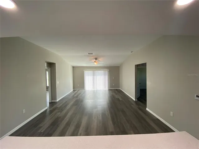 a view interior of a house with wooden floor