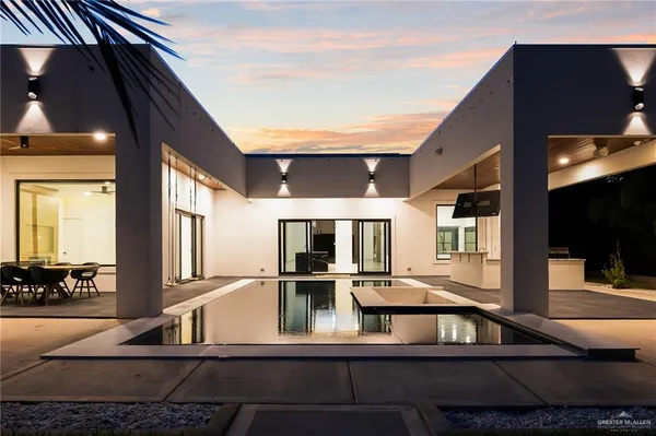 a view of a living room and dining room