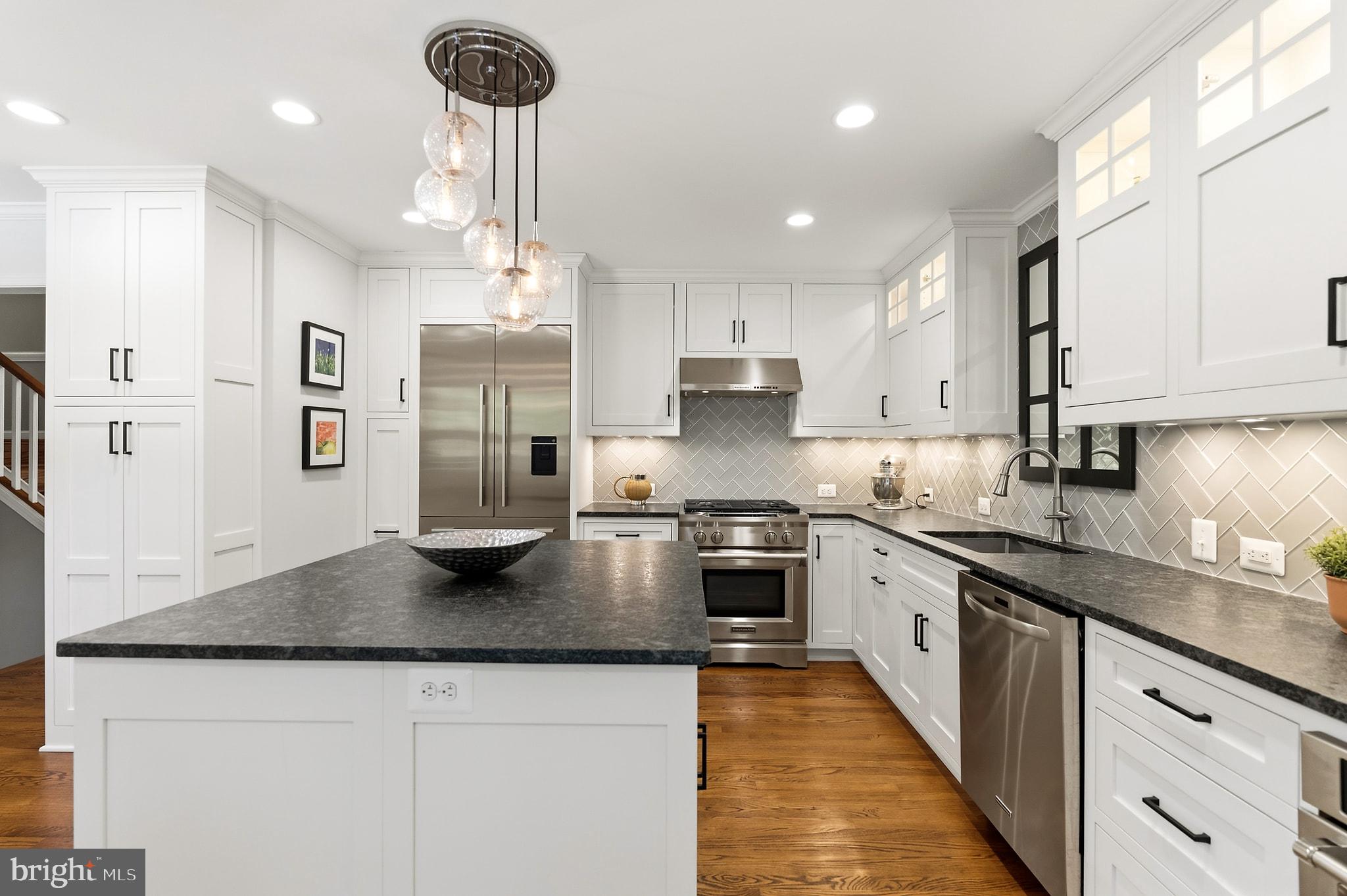 6302 Long Meadow Road McLean, VA 22101 - Photo 9 of 39 KITCHEN features custom inset cabinetry