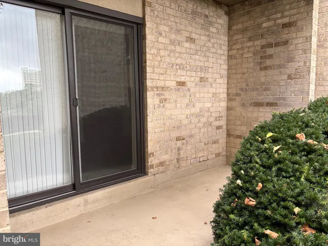 a door view with a outdoor space