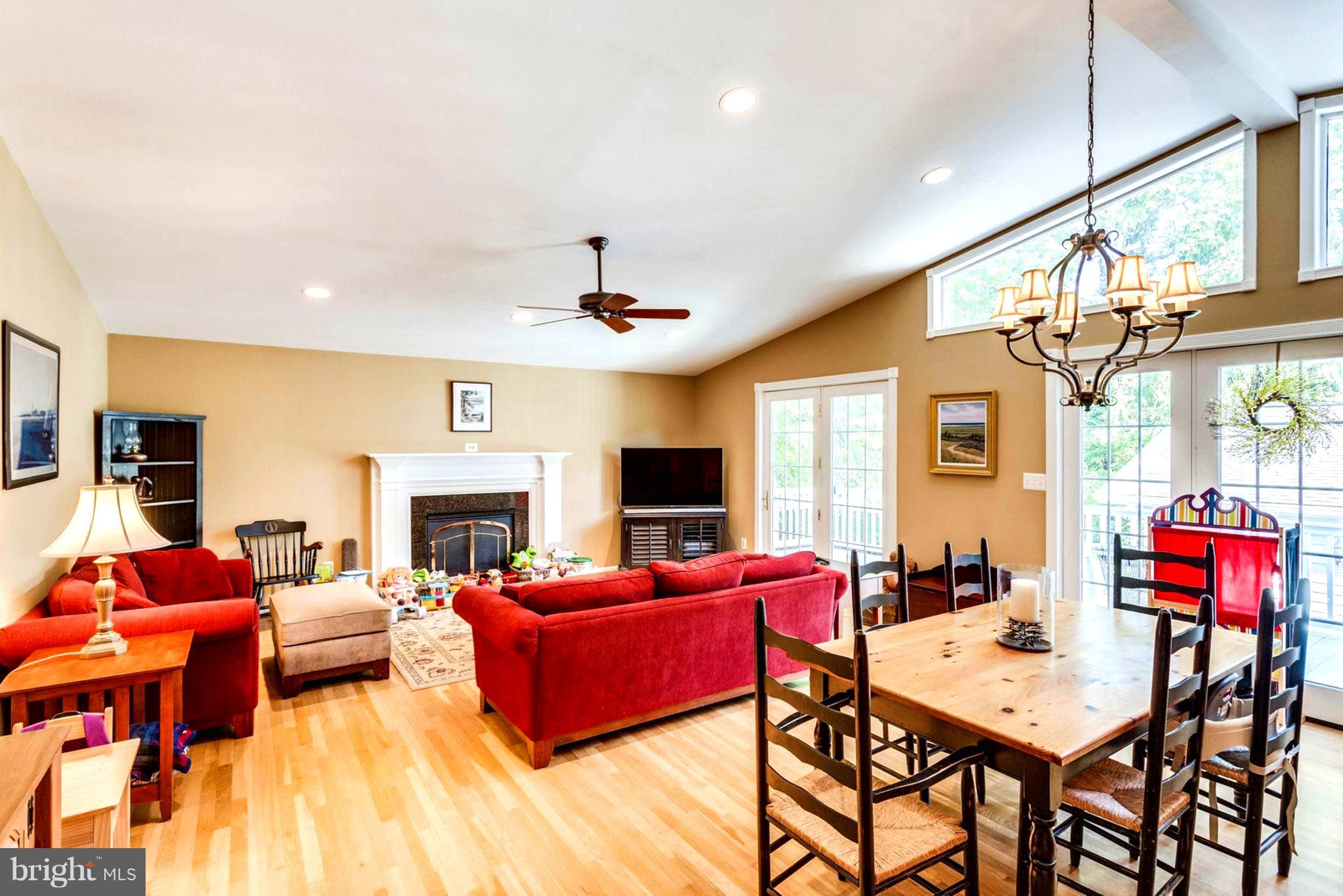 1801 Olney Road Falls Church, VA 22043 - Photo 16 of 84 Family Room w/Cathedral Ceiling - out to Deck