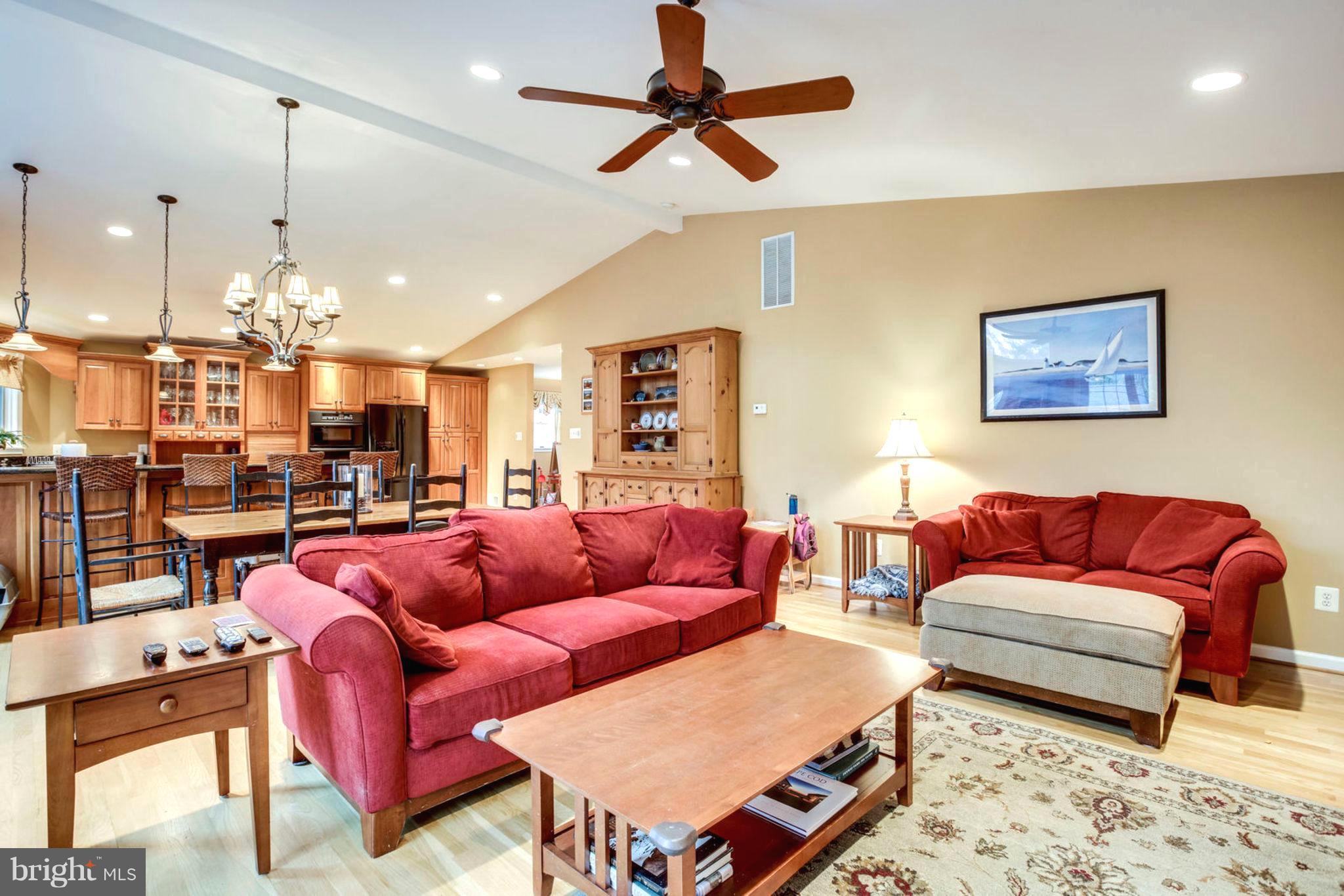 1801 Olney Road Falls Church, VA 22043 - Photo 20 of 84 Family Room w/Cathedral Ceiling - out to Deck